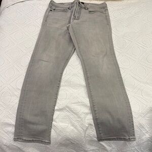 Liverpool Gray Straight-Leg Jeans Soft Denim